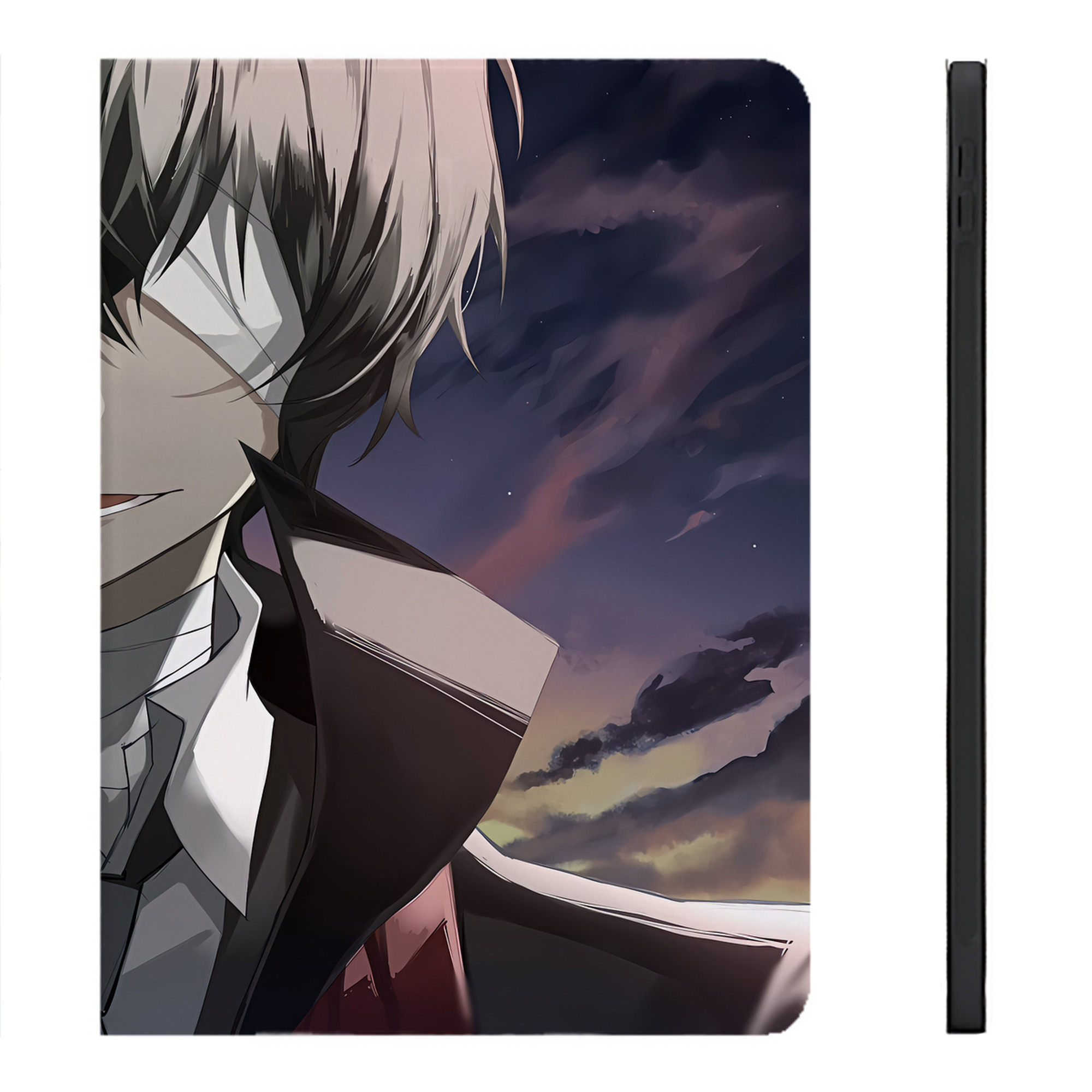 （画像用） 文豪ストレイドッグス Bungo Stray Dogs IPadケース ペンホルダー付き ブックスタイルデザイン